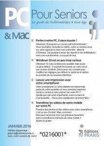 Une PC et Mac pour Seniors janvier 2016